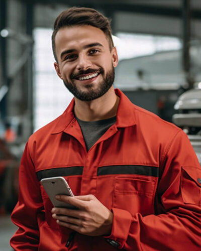 car repairing team